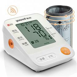鱼跃(YUWELL)电子血压计语音款YE670D家用上臂式智能测量血压仪器语音播报179元