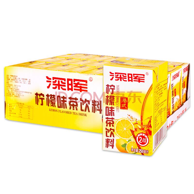深晖 柠檬茶 港式 柠檬味茶饮料 250毫升*24盒 *2件