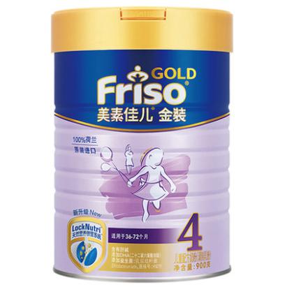 Friso 美素佳儿 金装 4段 儿童配方奶粉 900g *3件