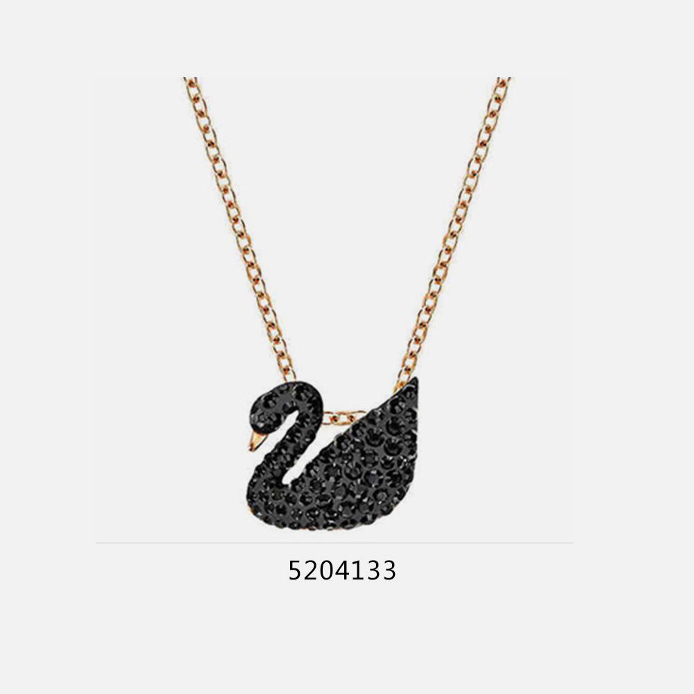 Swarovski 施华洛世奇 Iconic Swan 5347330 小黑天鹅吊坠项链