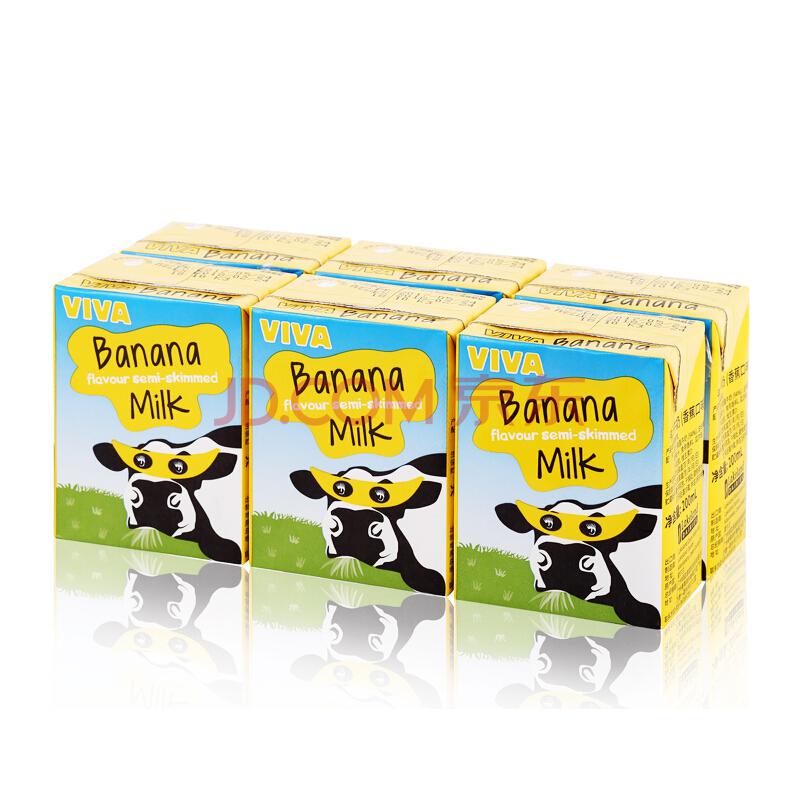 VIVA 韦沃 香蕉牛奶 200ML*6盒