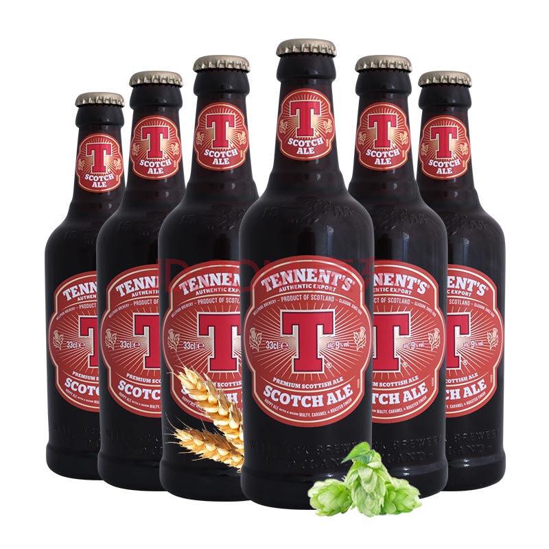 【京东超市】英国进口啤酒 Tennent 替牌 苏格兰艾尔啤酒 组合装330ml*6瓶
