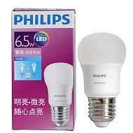 飞利浦（PHILIPS）分段式调光led灯球泡灯泡6.5W大螺口E276500k冷白光二段调光44.77元（合14.92元/件）