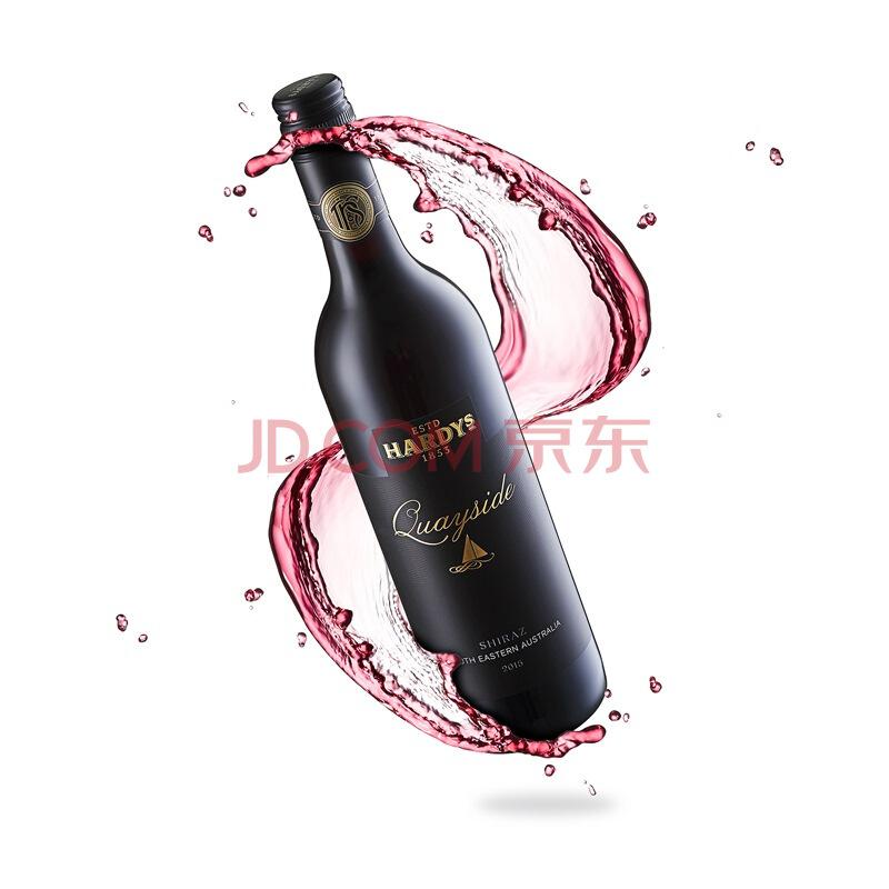 澳大利亚进口红酒 夏迪（Hardys）凯港西拉红葡萄酒 750ml 瓶装64元