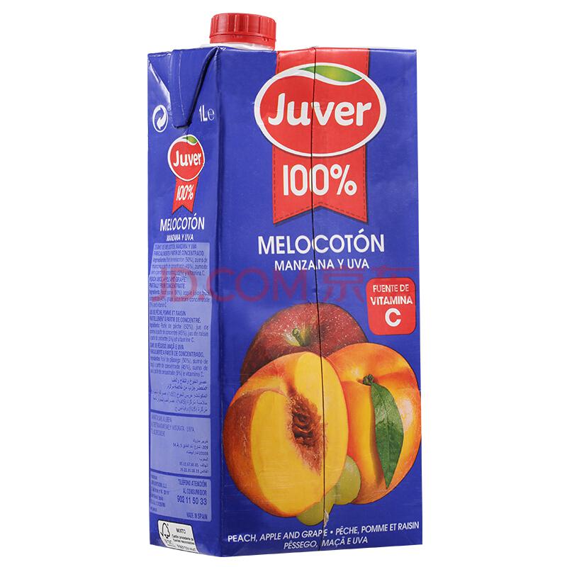 Juver 真维 100%系列果汁 多款可选 1L装 *12盒
