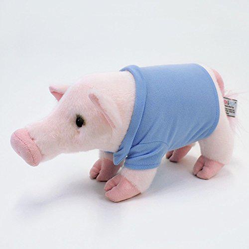 GUND Pop 粉色小猪玩具（28cm、T恤款）