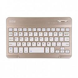 航世（B.O.W）HB030无线蓝牙键盘平板手机电脑通用办公小键盘金色大号59元