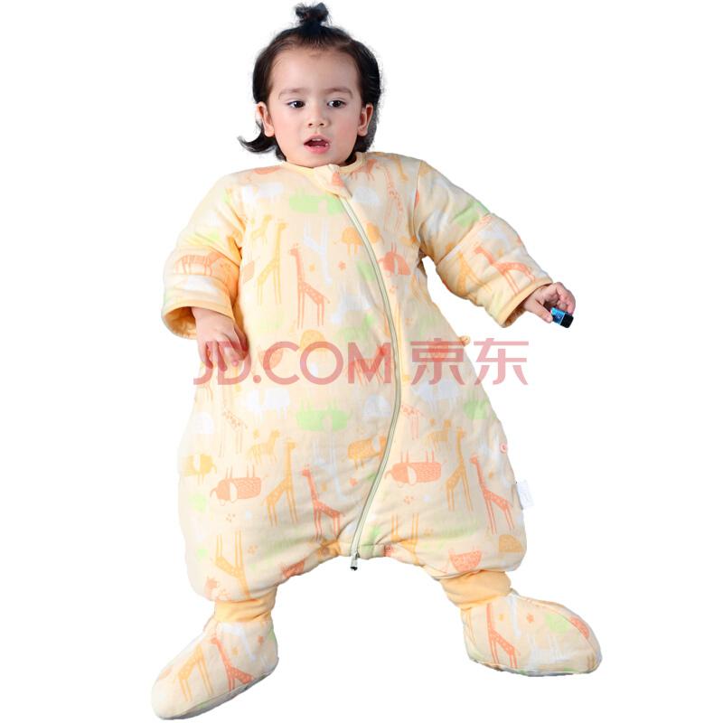 米乐鱼婴儿宝宝秋冬夹棉睡袋三段分腿可拆袖儿童防踢被169.9元