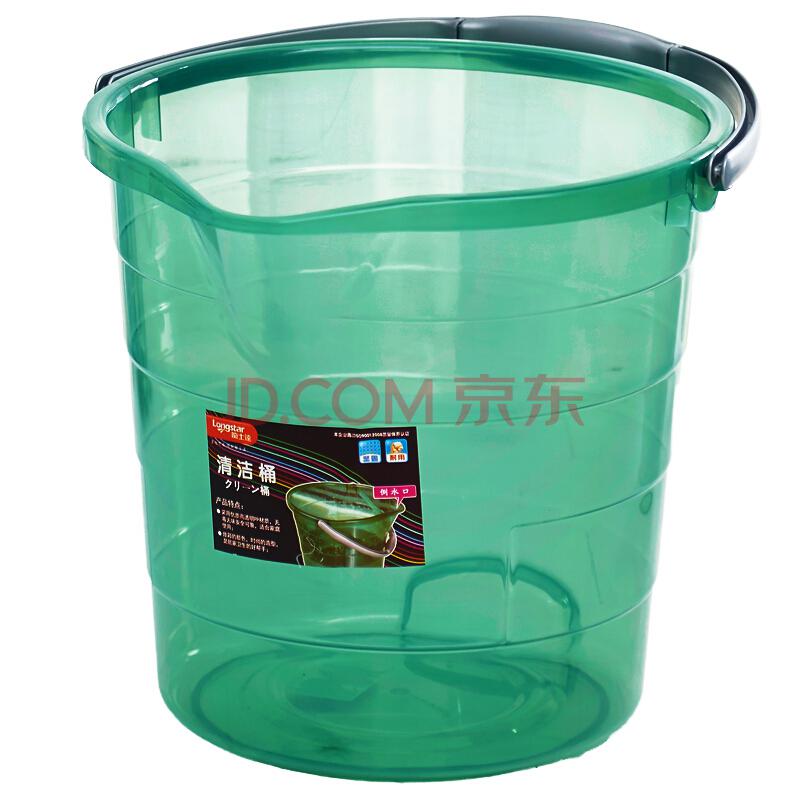 京东超市 龙士达 豪华无盖水桶 大容量16L L-1296 绿色大号 *2件+凑单品