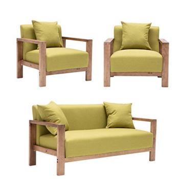 择木宜居 实木组合沙发 （单人位*2+双人位*1）