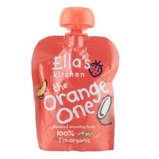 Ella's Kitchen艾拉的厨房 有机橙色苹果芒果香蕉椰汁混合果泥90克/袋 *11件