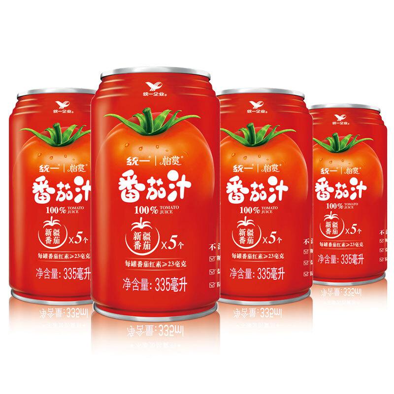 统一番茄汁（无添加糖、盐）335ml*24罐102.2元