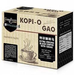 马来西亚进口 名馨（fameseen）咖啡乌 黑咖啡粉含白砂糖 滤袋茶包装300克（20克×15包） *10件119元（合11.9元/件）