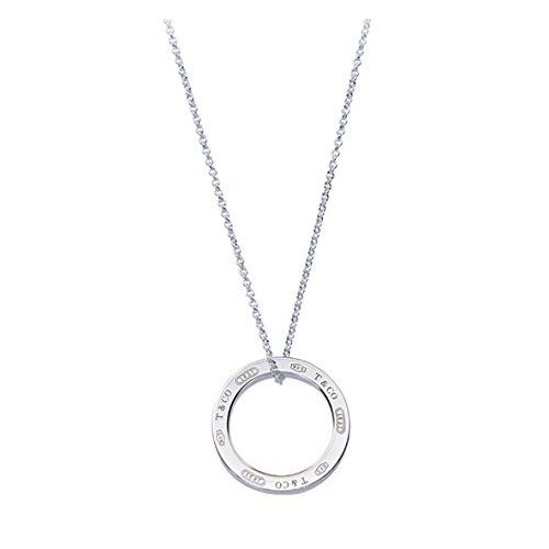 TIFFANY & Co 蒂芙尼 25049179 精美银色圆环925银项链