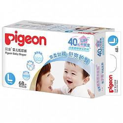 Pigeon贝亲 婴儿真绵实感纸尿裤大号L68片 折79.2元（99元，2件8折）