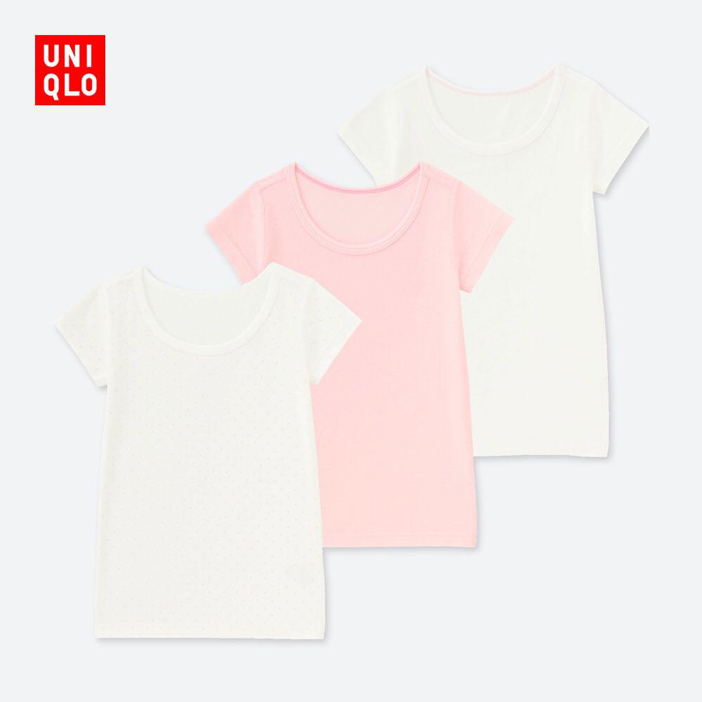 UNIQLO 优衣库 小童全棉短袖T恤（3件装）