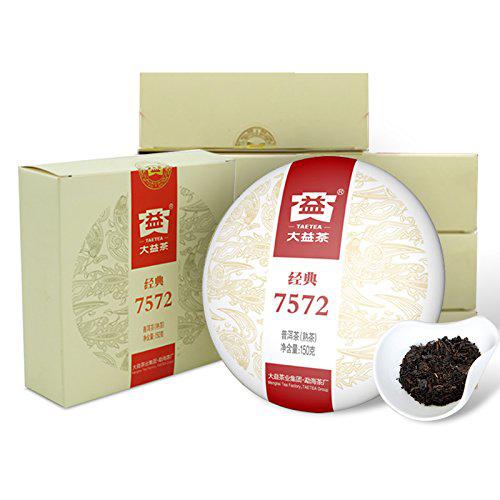 大益 勐海茶厂 经典7572 普洱茶小熟饼 150g*7饼组合