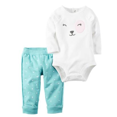 Carter's 婴儿长袖连体衣长裤 2件套装
