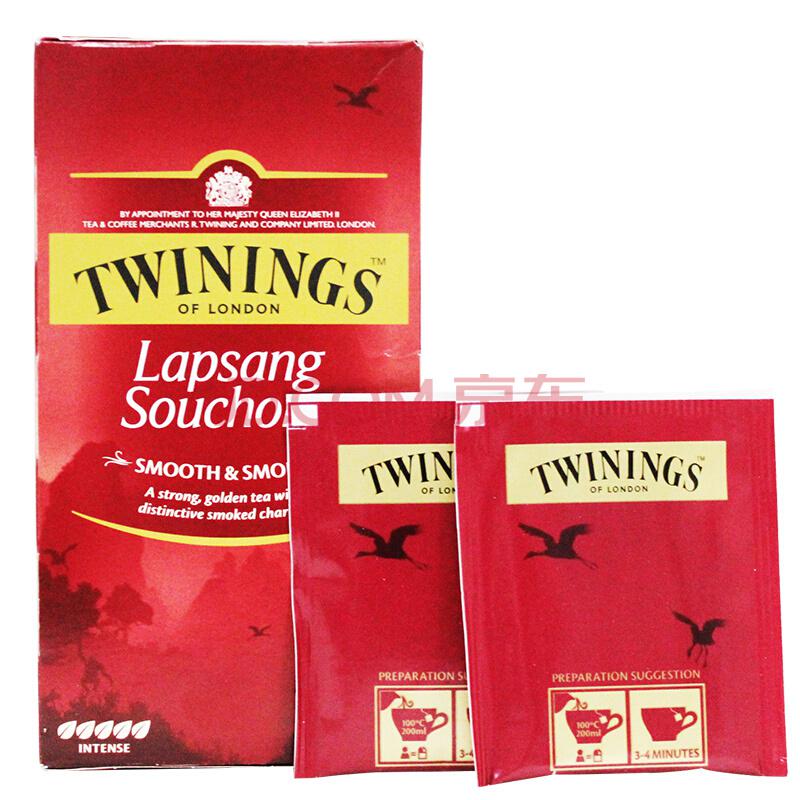 川宁（TWININGS） 波兰进口 英国川宁正山小种红茶 25包*2g34.6元，可199-100