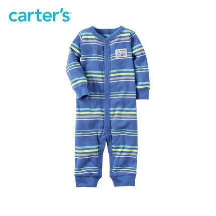 Carter's 1件式条纹长袖连体衣