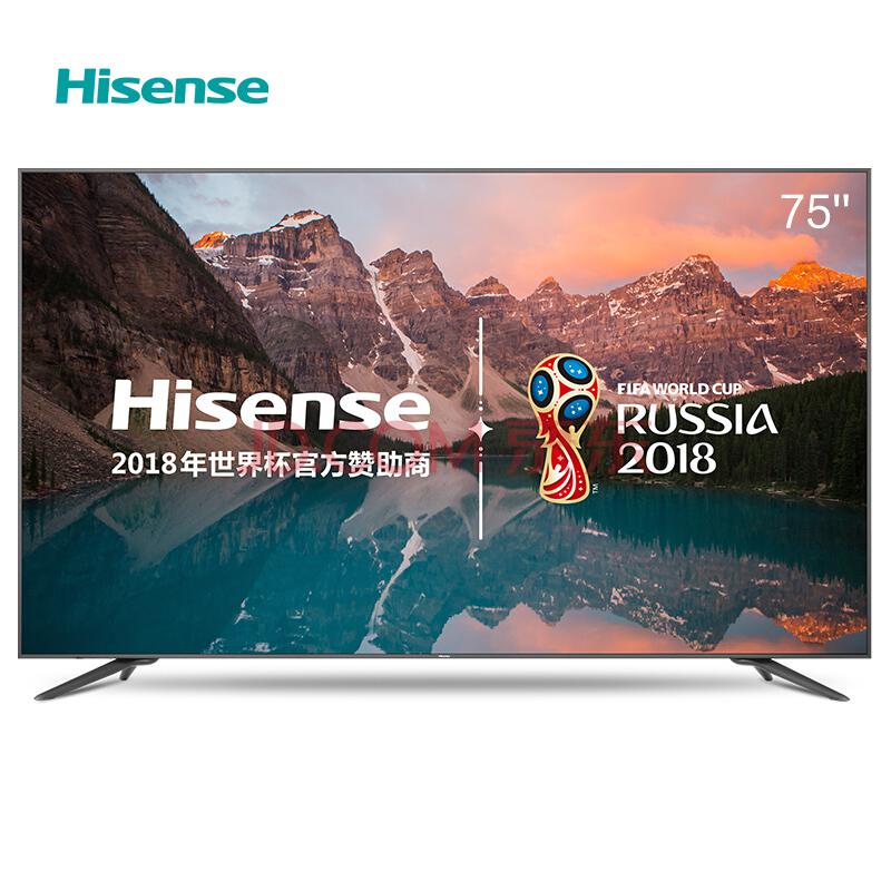 海信（Hisense）LED75E7U75英寸超高清大屏4KHDR丰富影视教育资源（子夜黑）10499元