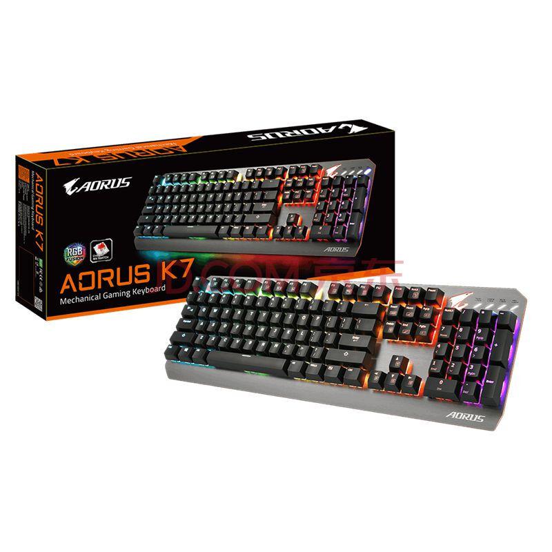 新品首降：技嘉(GIGABYTE) AORUS K7机械键盘 樱桃RGB红轴679元