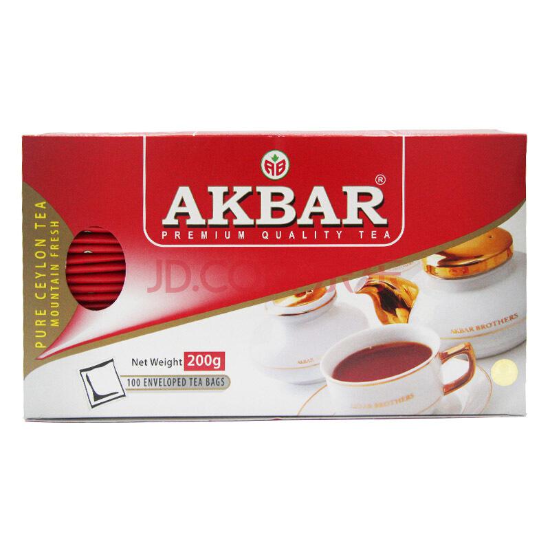 阿客巴（AKBAR）高山锡兰红茶 200g *4件 +凑单品