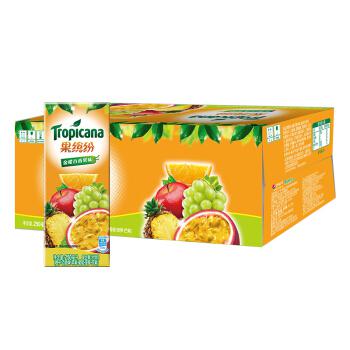 果缤纷 金橙百香果味复合果汁 250ml*24盒 *3件 +凑单品