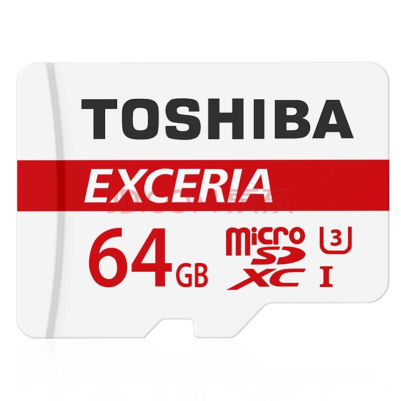 东芝（TOSHIBA） 64GB 90MB/s TF(micro SD)存储卡 UHS-I U3 Class10 高速存储卡（新老包装随机发货）