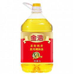 【京东超市】金浩茶油 茶籽纯香调和油 物理压榨 食用油5L