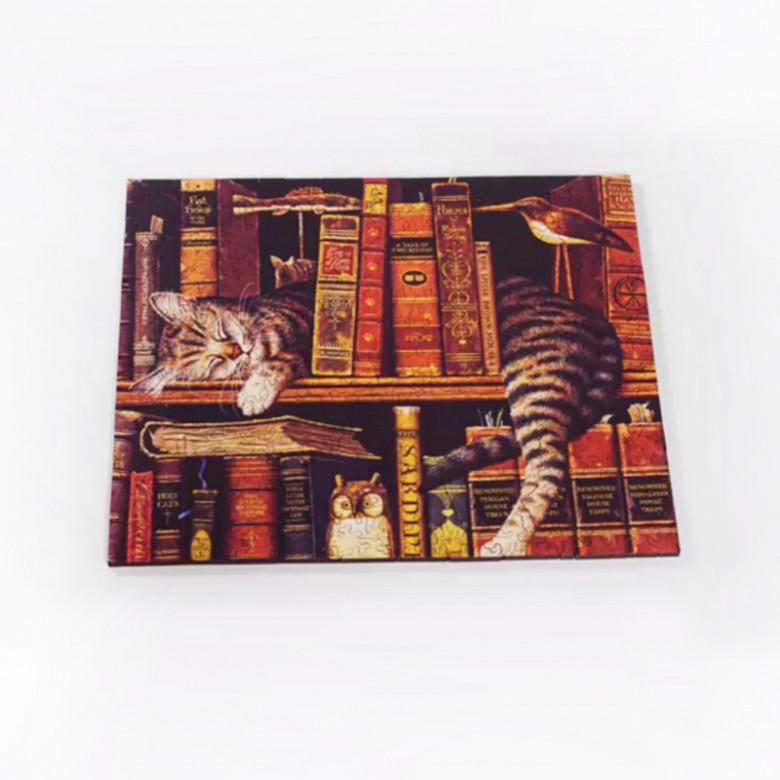 MR.CHOO PUZZLES 书架上的猫 异型木制拼图 262片