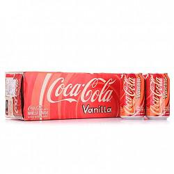 美国进口 可口可乐（Coca-Cola ）香草口味汽水355ml*12 整箱装