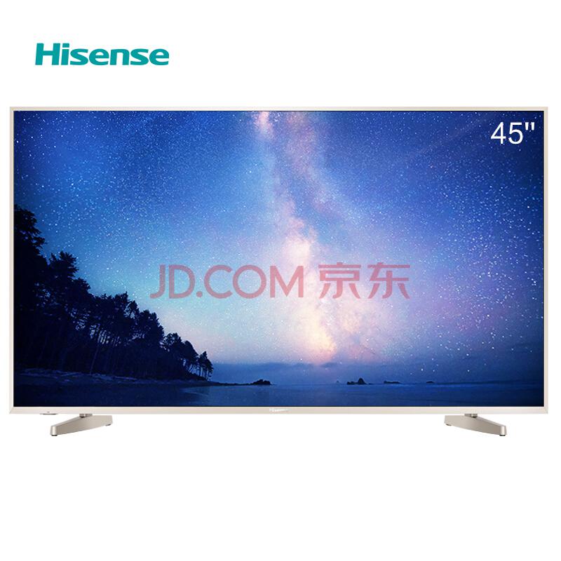 海信（Hisense）LED45M5010U 45英寸炫彩4K智能电视14核配置 VIDAA4.0丰富影视教育资源（香槟金）