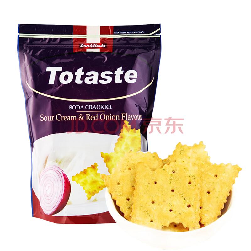土斯（Totaste） 酸奶洋葱味苏打饼干 不规则脆片薄饼 168g *5件17.25元（合3.45元/件）