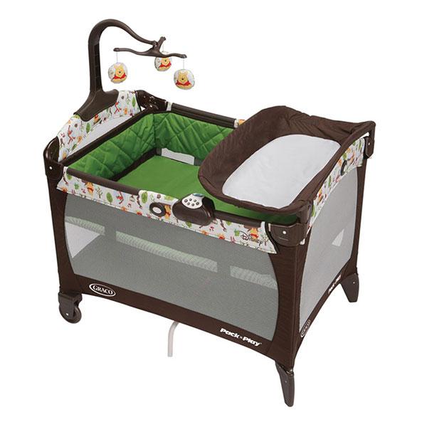 Graco 葛莱 Pack 'n Play® Woodland Pooh Playard 1920907 可折叠婴儿床