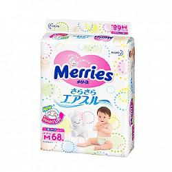 花王（Merries）婴儿纸尿裤中号M68片（6-11kg）（日本原装进口）89元