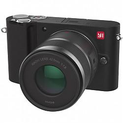 小蚁（YI）微单相机M1黑色定焦变焦双镜套装2016万像素4K时尚轻便可换镜头相机(12-40mmF3.5-5.6,42.5mmF1.8)2699元