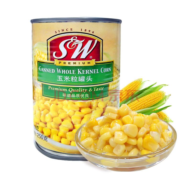 【京东超市】泰国进口 优实（S&W）玉米粒罐头 410g/罐