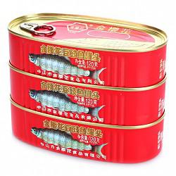 金樱花 豆豉鱼罐头 120g*3罐