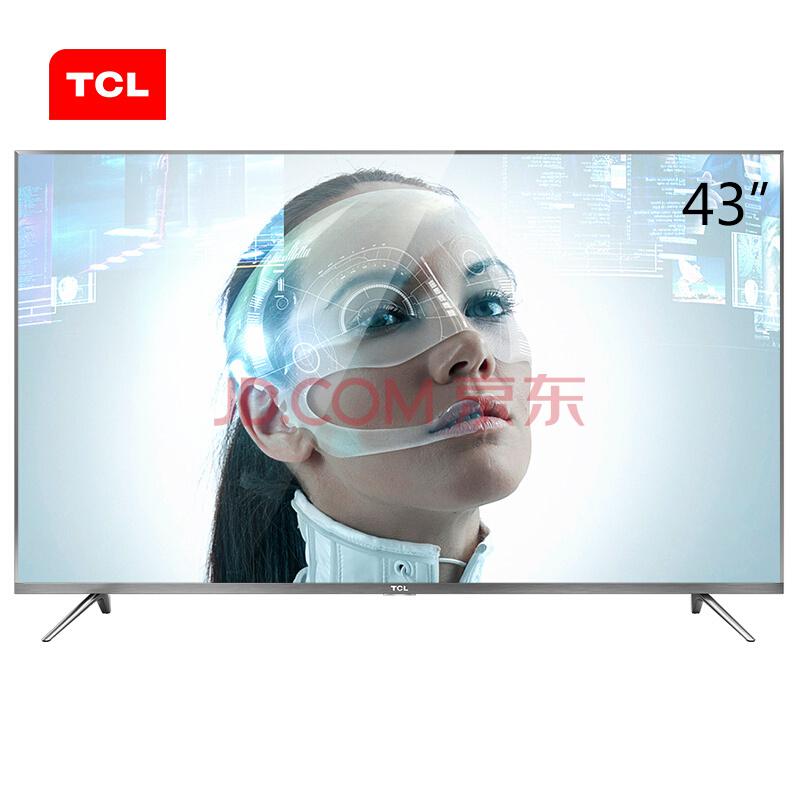 TCL 43A730U 43英寸30核人工智能纤薄金属机身HDR 4K液晶电视机（锖色）