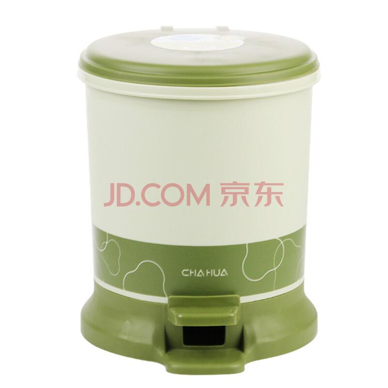 茶花 CHAHUA 垃圾桶24CM脚踏圆形豪华卫生桶(KA) 15101K46.9元