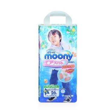 moony 尤妮佳 男婴用拉拉裤 XXL26片*3件