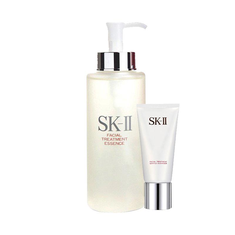 SK-II 洁面保湿基础护肤（洁面霜120g+神仙水330ml）