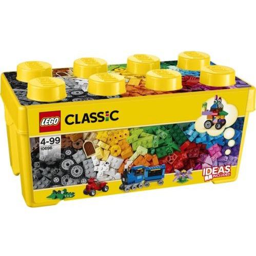 LEGO 乐高 Classic 经典创意系列 10696 积木盒 中号+LEGO 乐高 得宝 31054 蓝色小火车