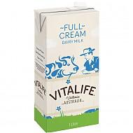 澳洲进口！VITALIFE 全脂UHT牛奶/箱（1Lx12）47.4元（69元，199-80）