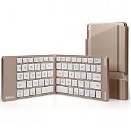 航世（B.O.W）HB022A 折叠无线蓝牙键盘 平板手机电脑通用办公小键盘 金色79元