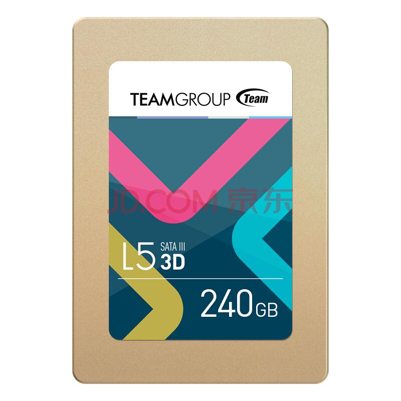 限地区：Team 十铨 L5 系列 240G SATA3 3D NAND SSD 固态硬盘
