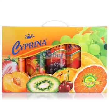 【京东超市】塞浦路斯进口 塞浦丽娜（Cyprina）5种口味果汁礼盒 1L*5盒 整盒