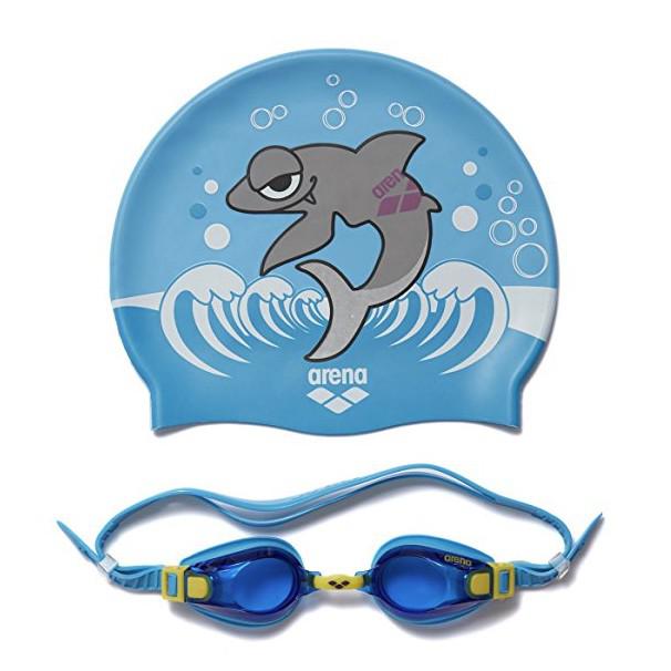 arena 阿瑞娜 AGG-360JST 儿童泳镜泳帽套装