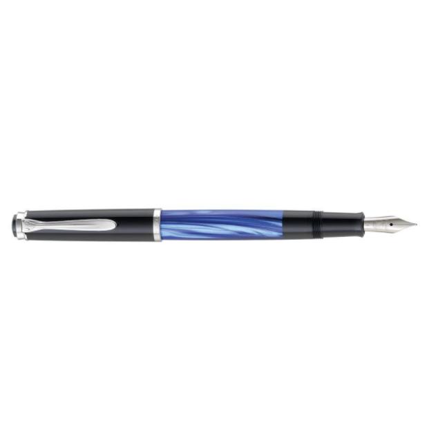 Pelikan 百利金 M205 礼盒装 蓝色大理石纹钢笔 F尖